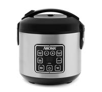 Aroma Cuiseur vapeur numérique 8 tasses en acier inoxydable Cool Touch Noir
