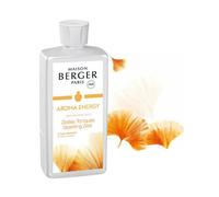 Maison Berger - Aroma Energy - Recharge Huile Parfumée Prête à l'Emploi pour Lampe Berger - Purifie et Désodorise l'Air - Diffusion Longue Durée (500ml) - Fabriqué en France