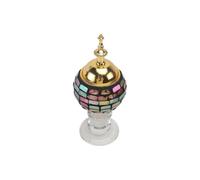 Aroma Furnace Incense Burner Home Office Collection Metal Crystal Assorted Color Diffusion 1Pack