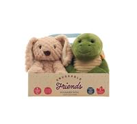 Aroma Home Bouillotte chauffante au micro-ondes Motif lièvre et tortue Lavande douce