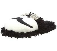 Aroma Home Shoes Femme Moustache Fuzzy Chaussons, Blanc, Taille Unique