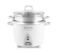 Aroma Housewares ARC-757-1SG Cuiseur à riz en acier inoxydable avec cuiseur à vapeur pour aliments 14 tasses (cuit)/3 l
