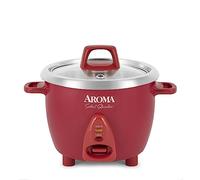 Aroma Housewares Select ARC-753SGR Lot de 6 mugs cuits en acier inoxydable avec marmite intérieure sans revêtement Rouge 1,2 ct