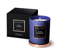 Aroma Naturals Bougie parfumée de luxe, 215 g, 35 heures de combustion, cire de soja naturelle, parfum d'intérieur, pot moyen (fleur de lilas)