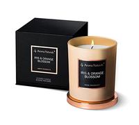 Aroma Naturals Bougies parfumées en cire de soja naturelle, cadeau de décoration d'intérieur, 35 heures de combustion (iris et fleur d'oranger)