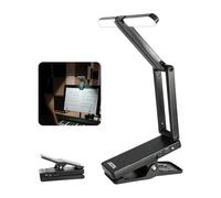 AROMA Rechargeable Clipsable Lampe Pupitre Musique Lampe Piano avec 2 Niveaux de Luminosité Angle Réglable pour le Piano Partitions Guitare