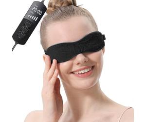 Aroma Season Masque chauffant pour les yeux secs, compresse chaude pour les yeux avec graine de lin graphène FIR pour MGD, syndrome des yeux secs, traitement de la blépharite, thérapie par la chaleur