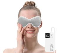 Aroma Season Masque chauffant vibrant pour les yeux secs, compresse chaude sans fil 3000 mAh pour les yeux, coussin chauffant électrique rechargeable pour MGD, feuilles hygiéniques incluses