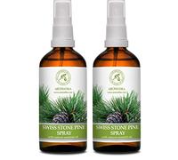 Aroma Set Pin Cembro Suisse 2 x 100 ml - Diffuseur à Huile Essentielle de Pinus Cembra - Désodorisant d'Ambiance