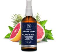 Aroma Spray Bonne Nuit 100ml-Spray Aux Huiles Essentielles-Huile Essentielle De Menthe Poivrée,Pamplemousse Et Pin Nain-Brume Parfumée-Spray D'ambiance-Parfum De Linge-Aromathérapie