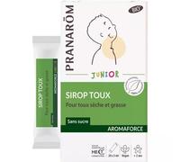Pranarôm Sirop Aromaforce Junior – Enfant dès 2 ans, huiles essentielles bio, vanille 20 x 5 ml
