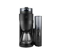 Melitta Cafetière filtre AromaFresh Glass Pro 1030-01, moulin intégré, 10 tasses, noir