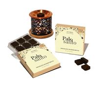 Aromafume Palo Santo Lot de 2 plateaux de 9 pièces d'encens avec diffuseur d'encens exotique flocon de neige
