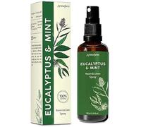 AROMAFUME - Spray pour Ambiance et Linge aux Huiles Essentielles 100% Naturel (MENTHE ET EUCALYPTUS)