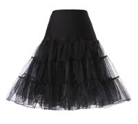 AromaHua Jupon rétro des années 50 pour Femme Robe de mariée Vintage trapèze Demi-Slip Tutu sans Cerceau Style rétro des années 1950