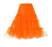 AromaHua Jupon rétro des années 50 pour Femme Robe de mariée Vintage trapèze Demi-Slip Tutu sans Cerceau Style rétro des années 1950