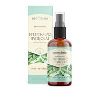 Aromáma Hydrolat de menthe poivrée 100 ml - Aromathérapie, cuir chevelu / cheveux, après-rasage, soin de la peau, hydratation, refroidissement, déodorant naturel, idéal pour les voyages