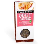 Aromandise - Fleurs d'Epices Bio Crêpes et Gâteaux pour la Cuisine - Boîte de 35g