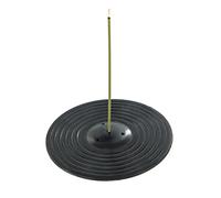 Aromandise IZUMO Porte Encens Pierre, Noir, 3,5 x 13 x 13 cm