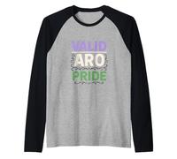 Aromantic Pride Valid Retro Unisexe Love Manche Raglan