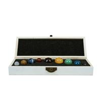 Aromantra Coffret Neuf Planètes - Ensemble de Pierres Naturelles pour Méditation et Harmonie