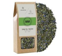 Aromantra x Mary Rose 50g - Thé Astrologique pour Verseau, Thé vert Sencha, morus, sauge, fleur d’aubépine & huile naturelle de mandarine, Mélange inspirant & énergétique