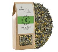 Aromantra x Mary Rose Thé du Zodiaque Poissons 50g - Mélange Exquis de Thé Vert Yunnan, Cassis, Ginseng & Menthe Poivrée, Infusion Bien-Être Harmonieuse