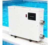 aromaoveite Chauffage De Piscine Et Spa en Acier Inoxydable | Thermostat Électrique De 5,5 KW/9 Kw/11 Kw/15 KW avec Écran Tactile, Convient Aux Piscines, Spas Et Baignoires. 9kw