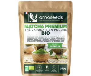 AROMASEEDS Thé Matcha Japonais en Poudre Bio Premium 70 g