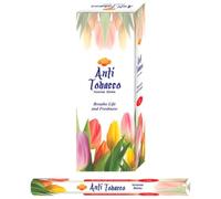 AROMASENSES | Encens Anti-Tabac Sac | Pack d'Encens, Boîte de 6 Tubes Hexagonaux avec 20 Bâtonnets d'Encens Chacun | Mélange Rafraîchissant de Menthe et Musc | Encens de l'Inde