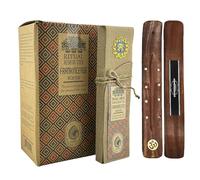 Aromasenses.- Encens Banjara Rituel Résine Sahumerio - Boîte Complète de 8 Paquets avec 8 Bâtonnets + 1 Tablette Aromasenses - Fait Main - 100% Naturel et Biologique (Encens)