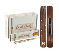 AROMASENSES | Encens Goloka Palo Santo | Boîte Complète de 12 Étuis de 15 g/u. + 1 Porte-Encens | Naturel, Artisanal & Écologique | Protection, Méditation & Rituels Spirituels
