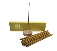 Aromasenses | Encens Japonais Chance - 50 Bâtonnets + Porte-Encens | 100 % Naturel | Fait Main | Harmonie | Abondance | Bonne Énergie