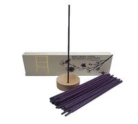 Aromasenses | Encens Japonais Lune - 50 Bâtonnets + Porte-Encens | 100 % Naturel | Fait Main | Intuition | Paix Intérieure | Rêves