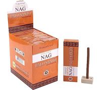 Aromasenses | Encens Masala Dhoops Sticks Golden Nag Palo Santo Vijayshree | 12 Boîtes de 10 Dhoops chacune | Inclut Un Support Brûleur | Relaxation | Méditation | Yoga