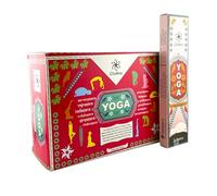 Aromasenses.- Encens ZED Black Yoga Chakra - Boîte complète de 12 Paquets de 10 bâtons chacun - Méditation - Relaxation - Postures de Yoga - Concentration
