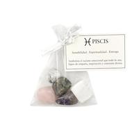 Aromasenses Lot de 5 minéraux naturels Poissons | Horoscope du zodiaque astrologie | Pierres de chant roulé
