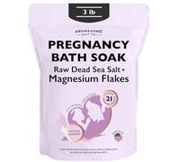 Aromasong Baignoire de grossesse 9,1 kg Tasses en magnésium pur avec 21 minéraux essentiels de la mer Morte et lavande naturelle, absorbe mieux que le sel d'Epsom