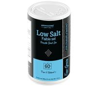 Aromasong Sel de mer à faible teneur en sodium 368,5 g - Salière 100 % naturelle à grains fins - Chlorure de potassium de la mer Morte avec sel de la mer Morte.