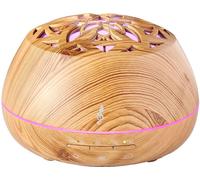 AROMASOUND Diffuseur LILYWOOD / Humidificateur d'arômes avec haut-parleur Bluetooth sans fil et effet lumineux