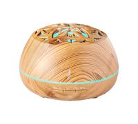 BigBen Aromasound Lilywood - Diffuseur/humidificateur d'aromathérapie - plateau de table avec haut parleur bluetooth
