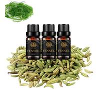 Aromathérapie Fenouil Huile essentielle Set, 3x10ml Grade thérapeutique Fennel Fragrance huile Essential Kit pour Diffuseurs,100% pur Fenouil aromathérapie Huile essentielle fragrance set pour maison
