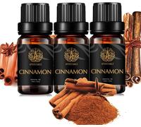 Aromathérapie Huiles Essentielles De Cannelle,100% Pur,Thérapeutique Grade,Parfum Pour Diffuseur,Set 3 * 10ml