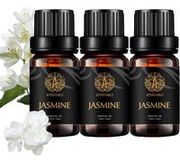 Aromathérapie Huiles Essentielles De Jasmin Set,100% Pure Jasmine Huiles Essentielles Parfum Set,3 * 10ml Thérapeutique De Grade Jasmine Aromathérapie Huiles Essentielles Parfum Set Pour Diffuseur