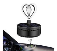 Aromathérapie par voiture solaire, ornements d'aromathérapie de voiture - Faisisseur d'auto en forme de cœur Rotation d'énergie solaire,Parfum rotatif à 360 degrés avec parfum naturel, le stress et pu