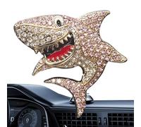 Aromathérapie Pour Grille D'aération De Voiture - Clip De Ventilation En Forme De Requin Avec Strass Scintillants, Diffuseur De Parfum De Véhicule, Accessoire De Voiture Pour Camion SUV, Décoration Él