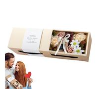 Aromatherapy Candle Gift Set | Scented Candles with Artificial Flowers | Beautiful & Romantic Candle Set for Relaxation | Perfect Wedding, New Year, and Birthday Gift