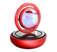 Aromatherapy Car Diffuser, Car Air Freshener, Solar-Powered Auto Fragrance Ornament, Double-Ring Structure, Long-Lasting for Vehicles, Trucks, Rvs, Home, Studio, 1 Piece, Alloy