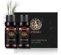 Aromatherapy Vetiver Essential Oils Set,100% Pure Vetiver Essential Oils Fragrance Set,2 X 10ml Therapeutic Grade Vetiver Aromatherapy Essential Oils Fragrance Set For Diffuser,Massage