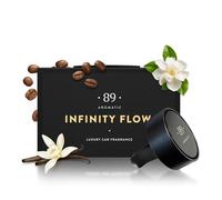 Aromatic • 89 • Désodorisant Voiture à Clip - Parfum Jasmin & Fleur d’Iris - Support Métallique Réutilisable avec Capsule - Élégant, Longue Durée, Idéal comme Cadeau